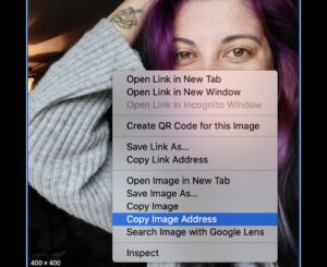 How to get URL of picture to submit to Google for removal