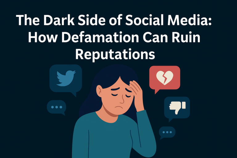 damage from online defamation