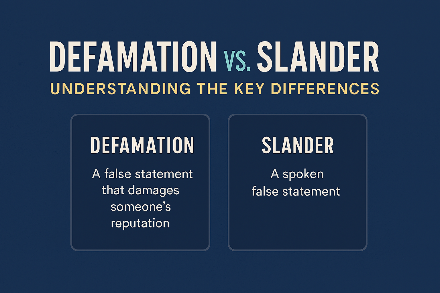 slander vs libel