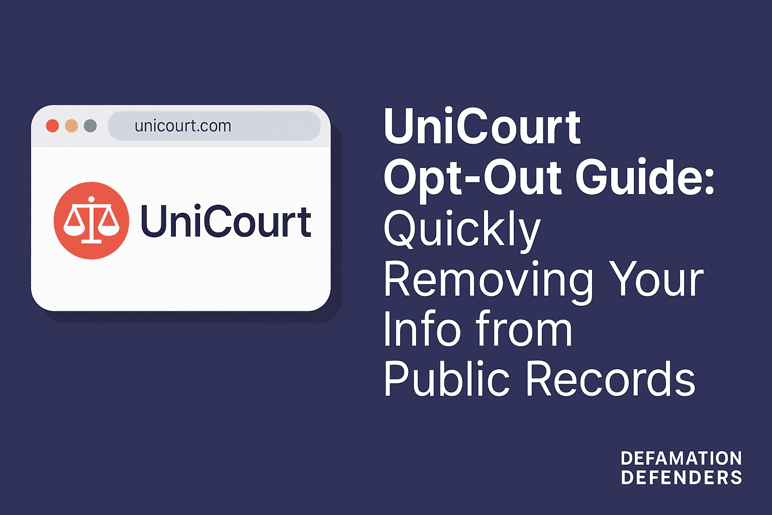 how to remove information from UniCourt