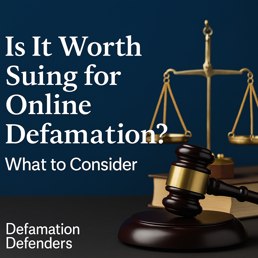online defamation pros and cons