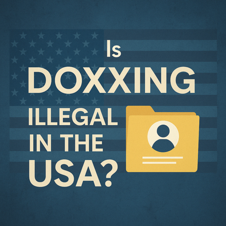 is doxing a crime in America