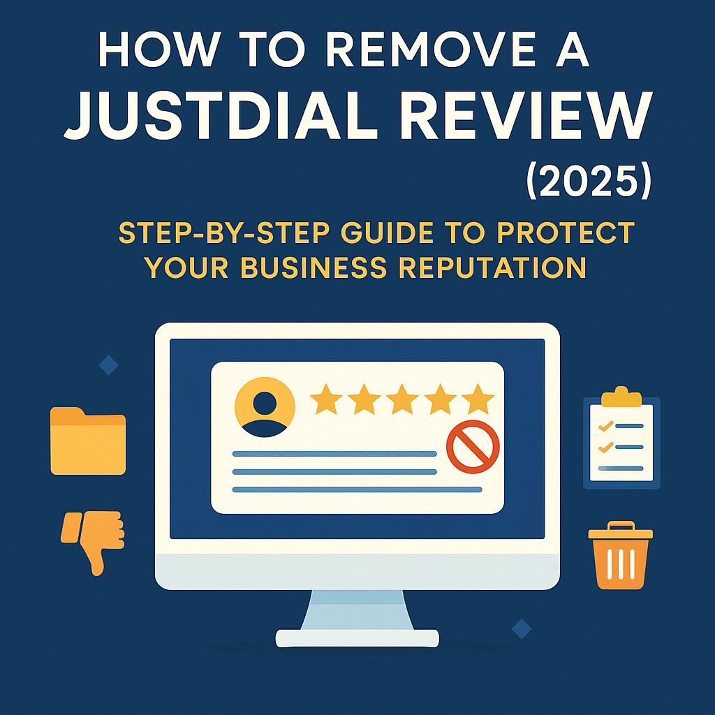 remove justdial review,
