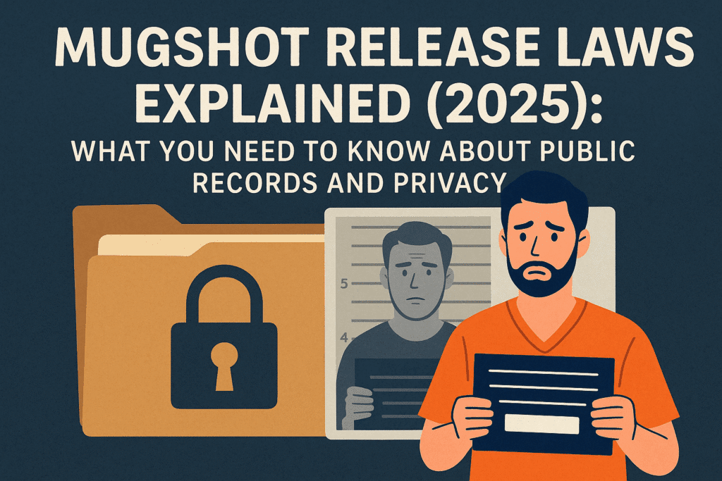 Mugshot Release Laws (2025) Public Records, Rights & Removal Options