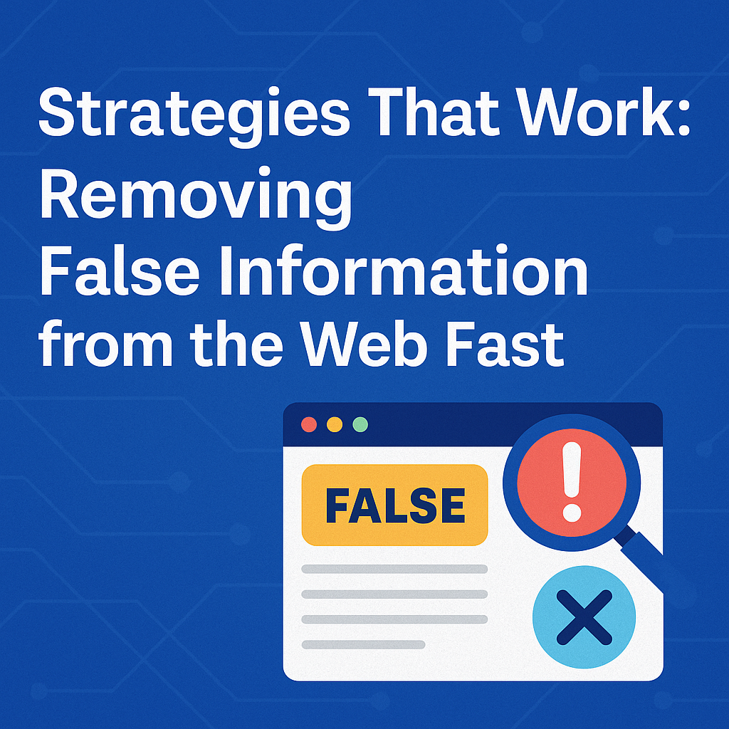 remove false information from the internet