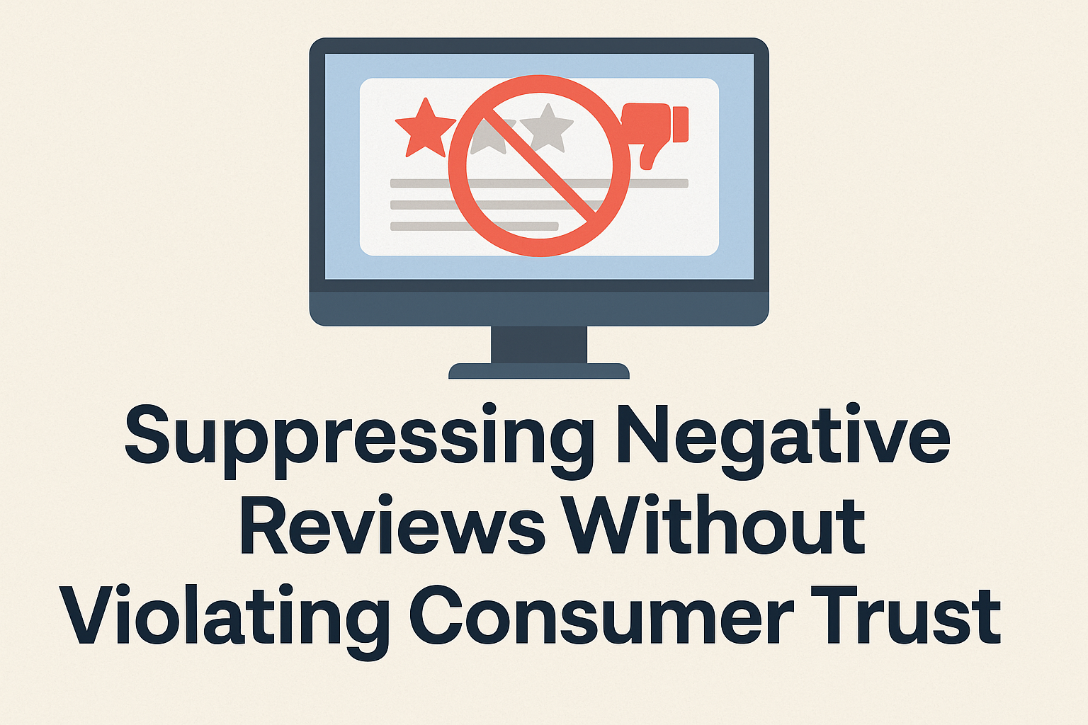 remove negative reviews