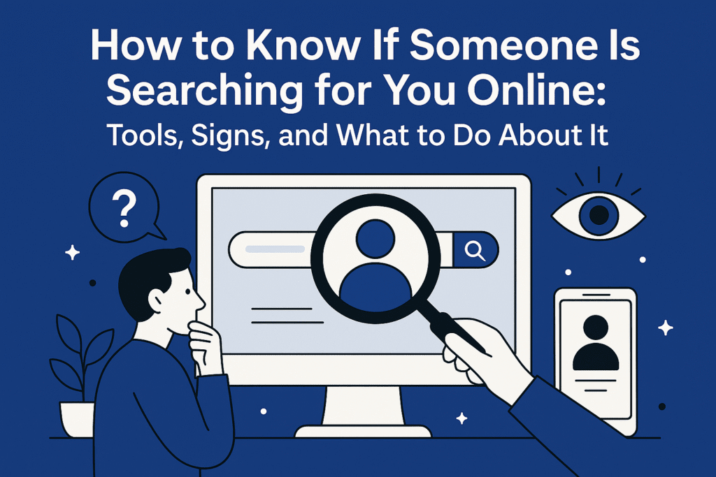 how to know if someone is searching for you online