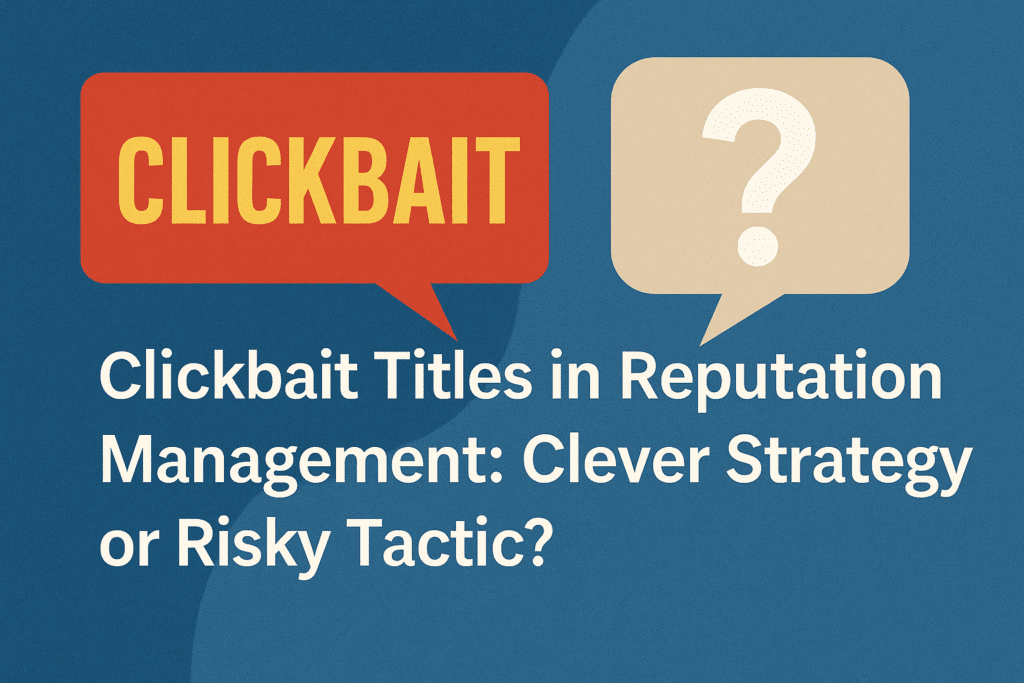clickbait titles in reputation management