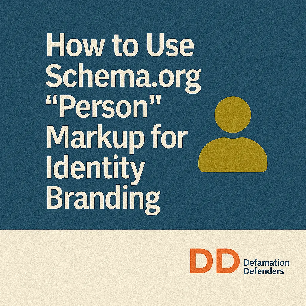 How to use schema.org “Person” markup