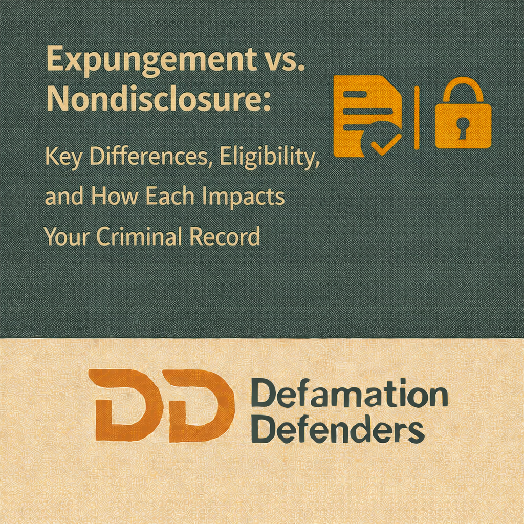 expungement vs. nondisclosure