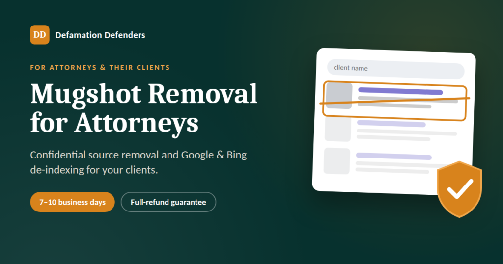 mugshot removal for attorneys