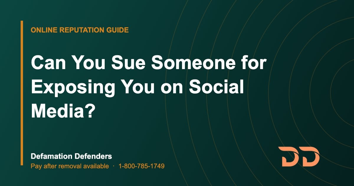 Can You Sue Someone for Exposing You on Social Media?