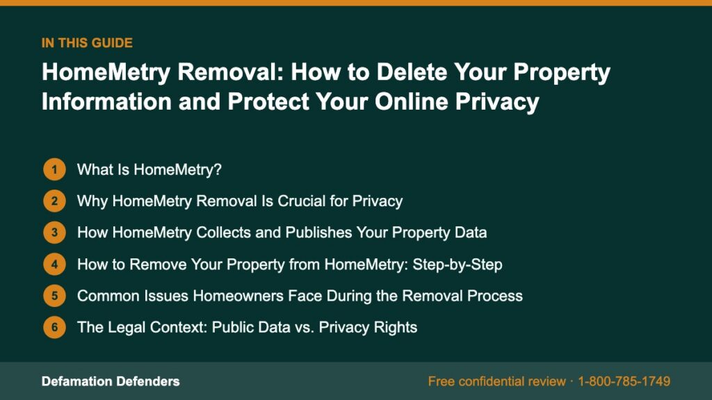What this guide covers: What Is HomeMetry?, Why HomeMetry Removal Is Crucial for Privacy, How HomeMetry Collects and Publishes Your Property Data