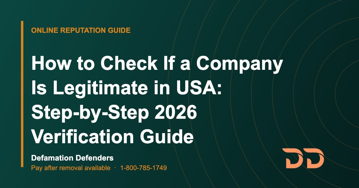 How to Check If a Company Is Legitimate in USA: Step-by-Step 2026 Verification Guide