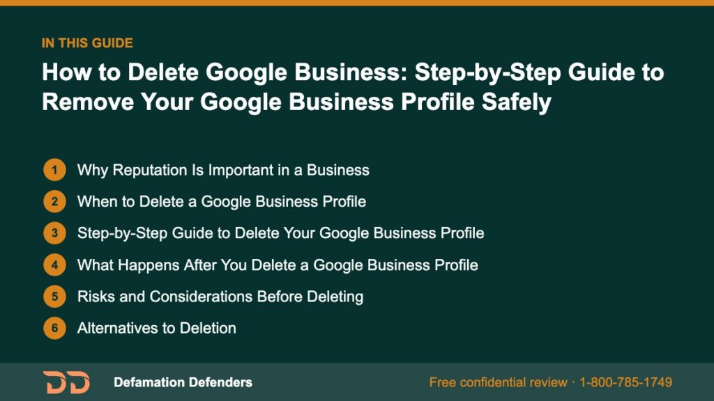 What this guide covers: Why Reputation Is Important in a Business, When to Delete a Google Business Profile, Step-by-Step Guide to Delete Your Google