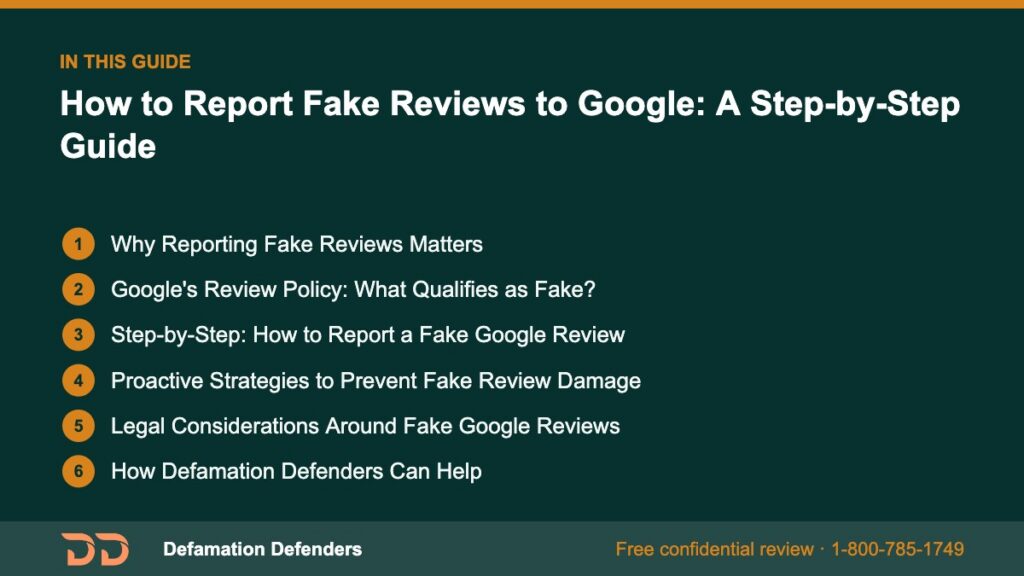 What this guide covers: Why Reporting Fake Reviews Matters, They Erode Trust, They Influence Local SEO
