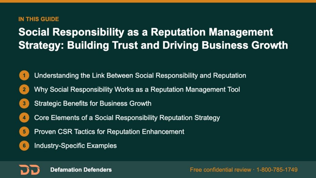 What this guide covers: Understanding the Link Between Social Responsibility and Reputation, Why Social Responsibility Works as a Reputation Managemen