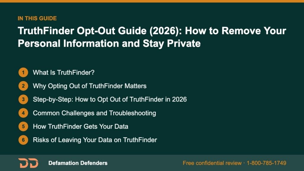 What this guide covers: What Is TruthFinder?, Why Opting Out of TruthFinder Matters, Step-by-Step: How to Opt Out of TruthFinder in 2026