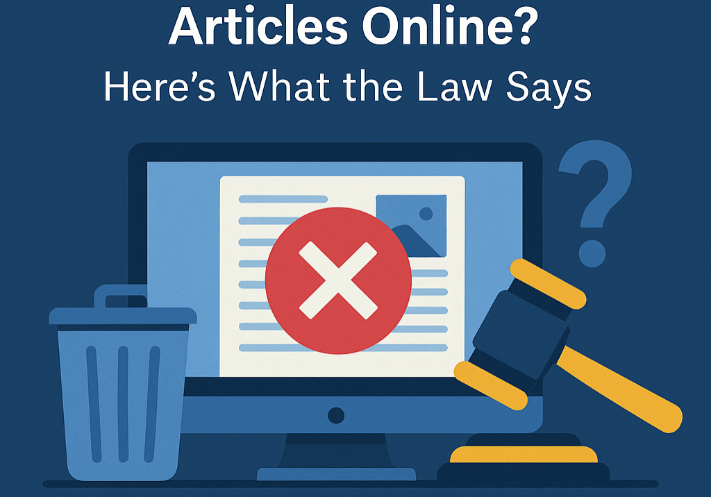 delete negative articles online